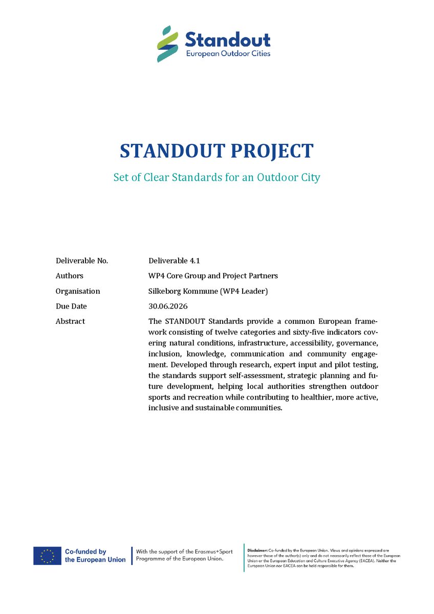 Cover of Set of Clear Standards for an Outdoor City